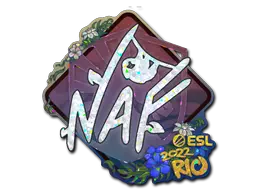 Sticker | NAF (Glitter) | Rio 2022 Sticker | NAF (Glitter) | Rio 2022