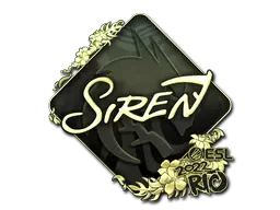 Sticker | S1ren (Gold) | Rio 2022 Sticker | S1ren (Gold) | Rio 2022