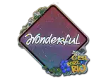 Sticker | w0nderful (Glitter) | Rio 2022