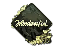 Sticker | w0nderful (Gold) | Rio 2022 Sticker | w0nderful (Gold) | Rio 2022