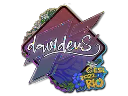 Sticker | dav1deuS (Glitter) | Rio 2022 Sticker | dav1deuS (Glitter) | Rio 2022
