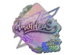 Sticker | dav1deuS (Holo) | Rio 2022