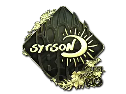 Sticker | syrsoN (Gold) | Rio 2022 Sticker | syrsoN (Gold) | Rio 2022
