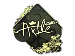 Sticker | Ax1Le (Gold) | Rio 2022 Sticker | Ax1Le (Gold) | Rio 2022