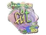 Sticker | FL1T (Holo, Champion) | Rio 2022