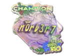Sticker | n0rb3r7 (Holo, Champion) | Rio 2022