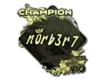 Sticker | n0rb3r7 (Gold, Champion) | Rio 2022
