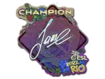 Sticker | Jame (Glitter, Champion) | Rio 2022