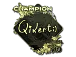 Sticker | qikert (Gold, Champion) | Rio 2022