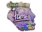 Sticker | fame (Champion) | Rio 2022