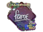 Sticker | fame (Glitter, Champion) | Rio 2022