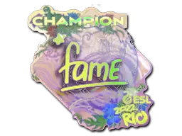 Sticker | fame (Holo, Champion) | Rio 2022 Sticker | fame (Holo, Champion) | Rio 2022