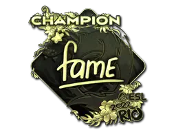 Sticker | fame (Gold, Champion) | Rio 2022