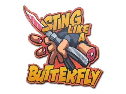 Sticker | Sting Like A Butterfly Sticker | Sting Like A Butterfly