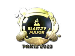 Sticker | BLAST.tv (Gold) | Paris 2023 Sticker | BLAST.tv (Gold) | Paris 2023