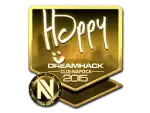 Sticker | Happy (Gold) | Cluj-Napoca 2015