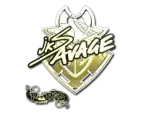 Sticker | jks (Gold) | Paris 2023