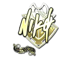 Sticker | NiKo (Gold) | Paris 2023 Sticker | NiKo (Gold) | Paris 2023