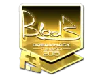 Sticker | B1ad3 (Gold) | Cluj-Napoca 2015