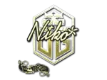 Sticker | niko (Gold)  | Paris 2023