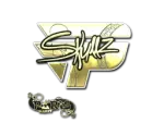 Sticker | skullz (Gold) | Paris 2023