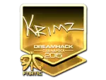 Sticker | KRIMZ (Gold) | Cluj-Napoca 2015
