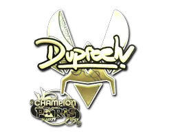 Sticker | dupreeh (Gold, Champion) | Paris 2023 Sticker | dupreeh (Gold, Champion) | Paris 2023