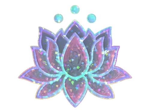 Sticker | Lotus (Glitter)
