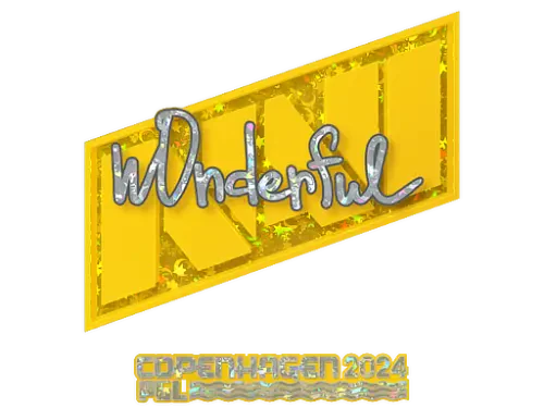 Sticker | w0nderful (Glitter) | Copenhagen 2024 Sticker | w0nderful (Glitter) | Copenhagen 2024