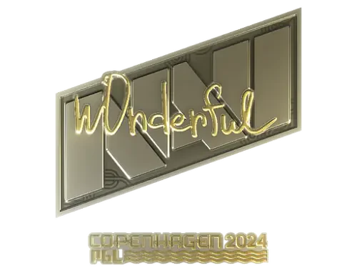 Sticker | w0nderful (Gold) | Copenhagen 2024 Sticker | w0nderful (Gold) | Copenhagen 2024