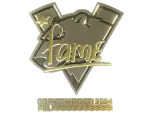 Sticker | fame (Gold) | Copenhagen 2024