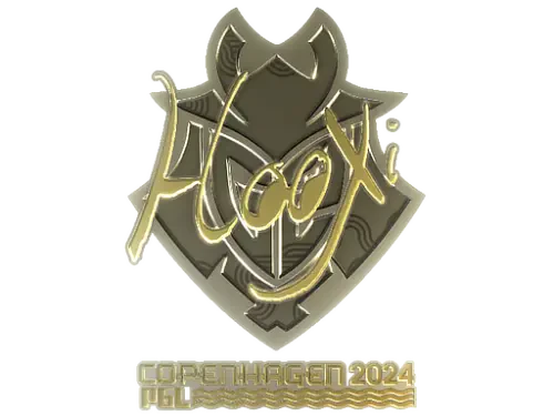 Sticker | HooXi (Gold) | Copenhagen 2024 Sticker | HooXi (Gold) | Copenhagen 2024