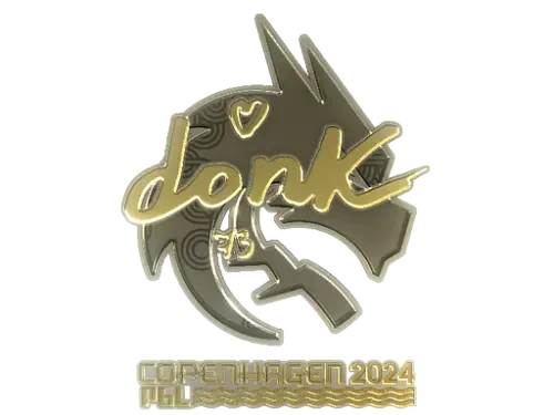 Sticker | donk (Gold) | Copenhagen 2024