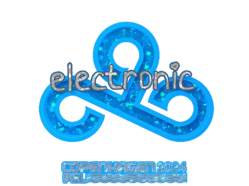 Sticker | electronic (Glitter) | Copenhagen 2024 Sticker | electronic (Glitter) | Copenhagen 2024