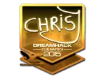 Sticker | chrisJ (Gold) | Cluj-Napoca 2015