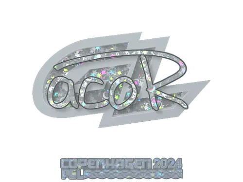 Sticker | acoR (Glitter) | Copenhagen 2024 Sticker | acoR (Glitter) | Copenhagen 2024