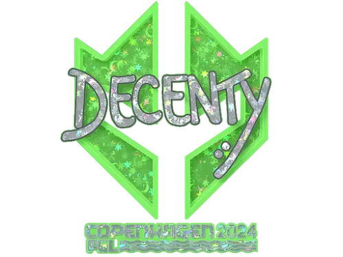 Sticker | decenty (Glitter) | Copenhagen 2024