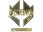 Sticker | decenty (Gold) | Copenhagen 2024