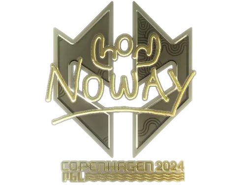 Sticker | noway (Gold) | Copenhagen 2024 Sticker | noway (Gold) | Copenhagen 2024