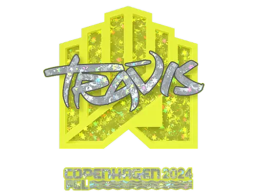 Sticker | TRAVIS (Glitter) | Copenhagen 2024