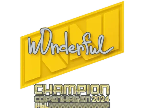 Sticker | w0nderful (Champion) | Copenhagen 2024 Sticker | w0nderful (Champion) | Copenhagen 2024