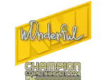 Sticker | w0nderful (Champion) | Copenhagen 2024