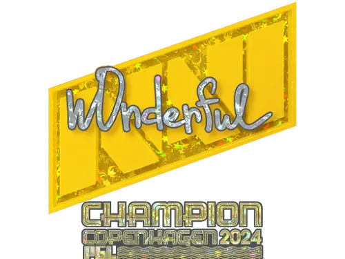 Sticker | w0nderful (Glitter, Champion) | Copenhagen 2024