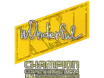 Sticker | w0nderful (Glitter, Champion) | Copenhagen 2024