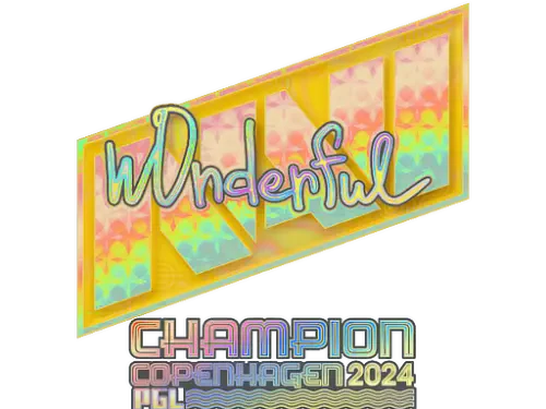 Sticker | w0nderful (Holo, Champion) | Copenhagen 2024