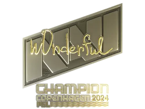 Sticker | w0nderful (Gold, Champion) | Copenhagen 2024 Sticker | w0nderful (Gold, Champion) | Copenhagen 2024