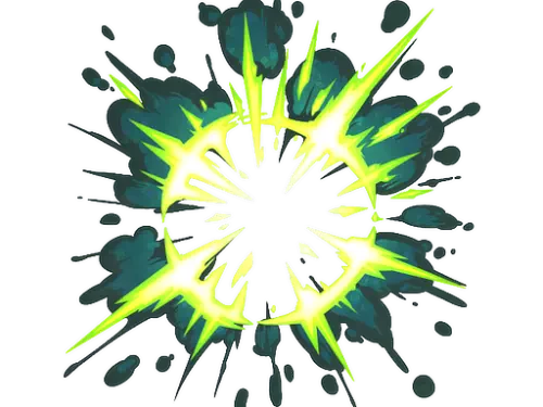 Sticker | Boom Epicenter (Glitter)