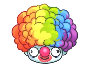 Sticker | Clown Wig