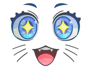 Sticker | Kawaii Eyes (Glitter)