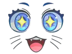 Sticker | Kawaii Eyes (Glitter)